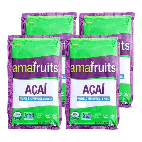 Acai Pure and Unsweetened Fruit Packs